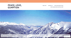 Desktop Screenshot of peacelovegumption.wordpress.com