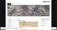 Desktop Screenshot of kalynor.wordpress.com