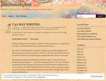 Tablet Screenshot of patchworkpost.wordpress.com