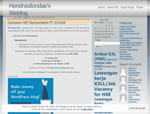 Tablet Screenshot of hendrasilondae.wordpress.com