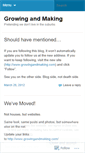 Mobile Screenshot of growingandmaking.wordpress.com
