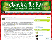 Tablet Screenshot of churchofthepear.wordpress.com