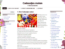 Tablet Screenshot of cadeautjesmaken.wordpress.com