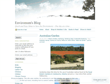 Tablet Screenshot of enviromum.wordpress.com