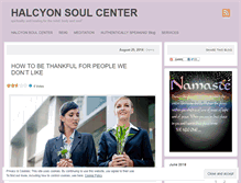 Tablet Screenshot of halcyonsoulcenter.wordpress.com