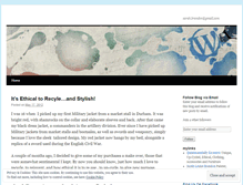 Tablet Screenshot of fashionwithethics.wordpress.com