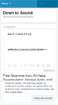 Mobile Screenshot of down2sound.wordpress.com