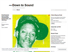 Tablet Screenshot of down2sound.wordpress.com