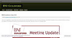 Desktop Screenshot of bniguildford.wordpress.com