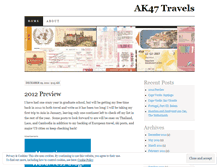 Tablet Screenshot of ak47travels.wordpress.com