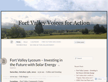 Tablet Screenshot of fortvalleyvoicesforaction.wordpress.com