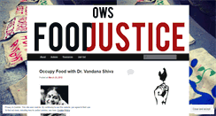 Desktop Screenshot of occupyfood.wordpress.com