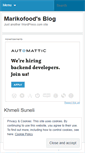 Mobile Screenshot of marikofood.wordpress.com