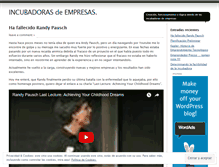 Tablet Screenshot of incubacionempresas.wordpress.com