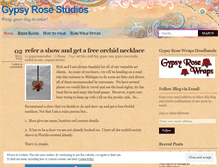 Tablet Screenshot of gypsyrosewraps.wordpress.com