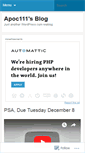 Mobile Screenshot of apoc111.wordpress.com