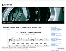 Tablet Screenshot of guitarsenal.wordpress.com