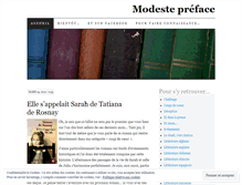 Tablet Screenshot of modestepreface.wordpress.com