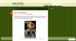 Desktop Screenshot of paperpetalsdesign.wordpress.com