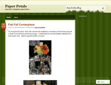 Tablet Screenshot of paperpetalsdesign.wordpress.com