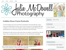 Tablet Screenshot of juliemcdowellphotography.wordpress.com