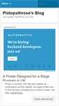 Mobile Screenshot of platopathrose.wordpress.com