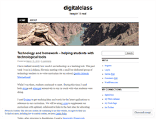 Tablet Screenshot of digitalclass.wordpress.com