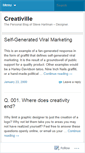Mobile Screenshot of creativille.wordpress.com