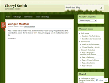 Tablet Screenshot of cherylasmith.wordpress.com