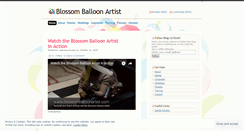 Desktop Screenshot of blossomballoonartist.wordpress.com