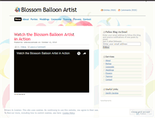 Tablet Screenshot of blossomballoonartist.wordpress.com