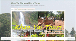 Desktop Screenshot of khaoyainationalparktours.wordpress.com