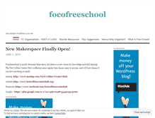 Tablet Screenshot of focofreeschool.wordpress.com