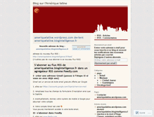 Tablet Screenshot of ameriquelatine.wordpress.com