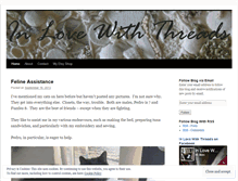 Tablet Screenshot of inlovewiththreads.wordpress.com