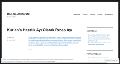 Desktop Screenshot of karatasali.wordpress.com