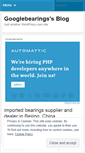 Mobile Screenshot of googlebearings.wordpress.com