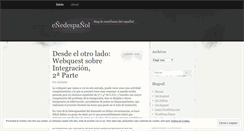 Desktop Screenshot of enedeespanol.wordpress.com