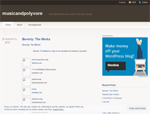 Tablet Screenshot of musicandpolyvore.wordpress.com