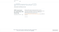 Desktop Screenshot of giftflowersusa123.wordpress.com