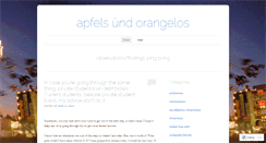 Desktop Screenshot of apfelsundorangelos.wordpress.com