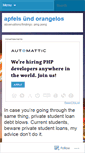 Mobile Screenshot of apfelsundorangelos.wordpress.com