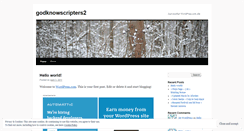 Desktop Screenshot of godknowscripters2.wordpress.com