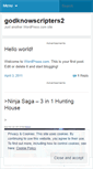 Mobile Screenshot of godknowscripters2.wordpress.com