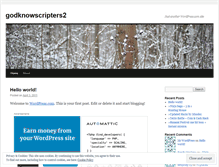 Tablet Screenshot of godknowscripters2.wordpress.com