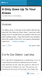 Mobile Screenshot of itonlygoesuptoyourknees.wordpress.com