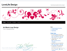 Tablet Screenshot of lovelifedesign.wordpress.com