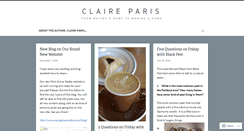 Desktop Screenshot of claireparis.wordpress.com