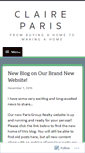 Mobile Screenshot of claireparis.wordpress.com