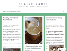 Tablet Screenshot of claireparis.wordpress.com